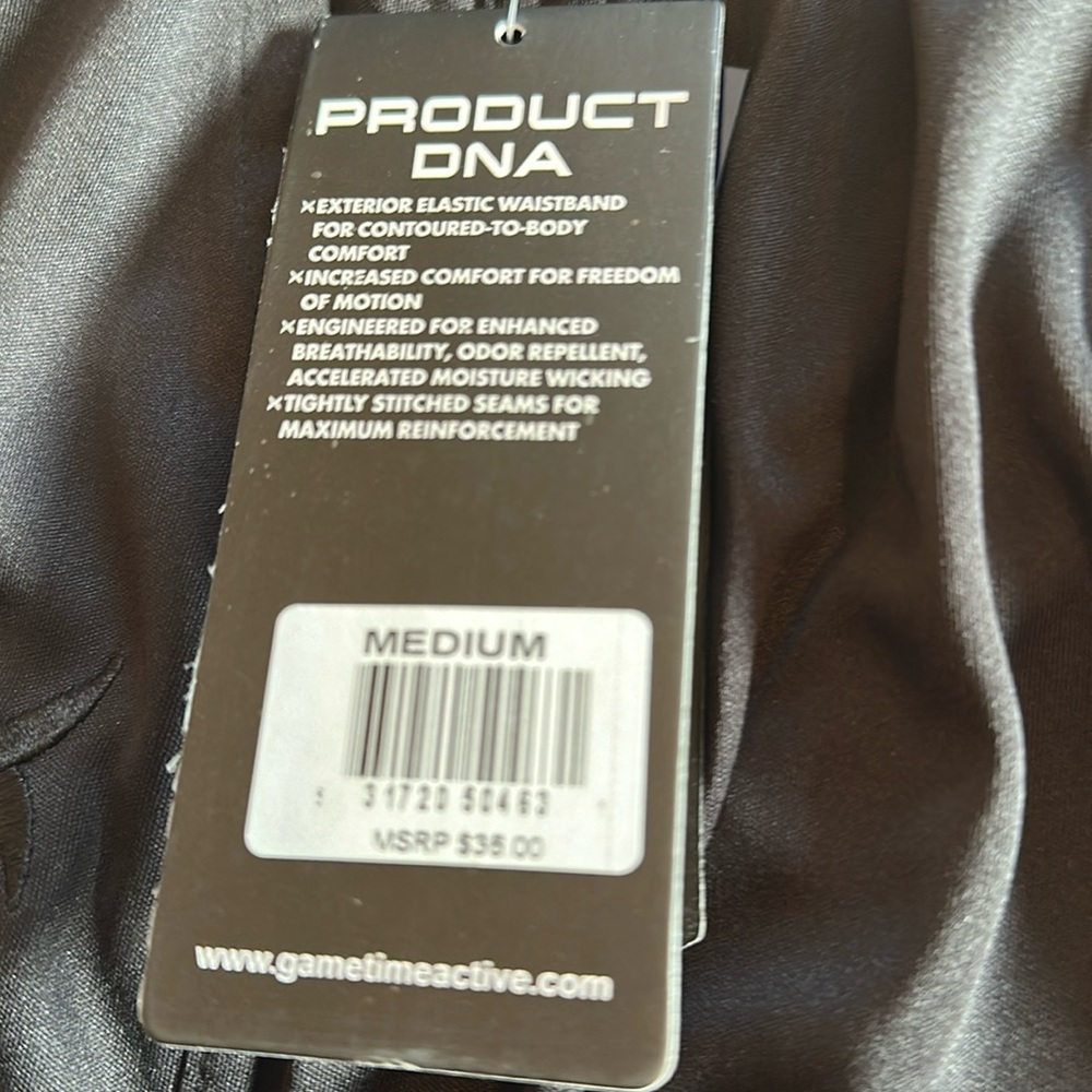 Game Time Active Rapid Dry Tech Black Shorts - Med 32-35 waist NWT - Picture 7 of 11